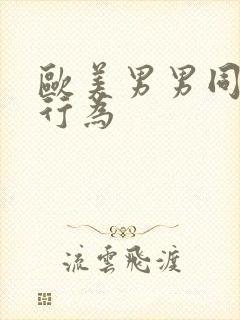 欧美男男同志性行为