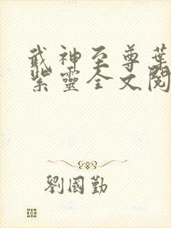 武神至尊叶风叶紫灵全文阅读封面