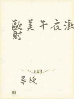 欧美午夜激情四射封面