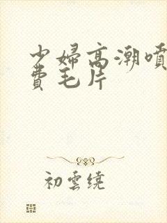 少妇高潮喷水免费毛片