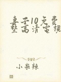 妻子10免费完整高清电视剧看封面