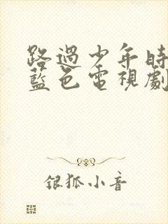 路过少年时光的蓝色电视剧在线观看封面