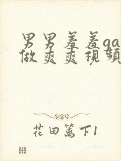 男男羞羞gay做爽爽视频