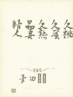 精品久久久久久人妻热蜜桃av