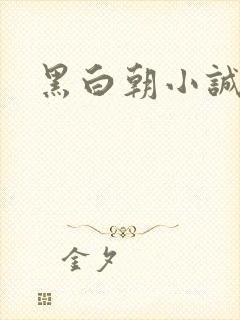黑白朝小诚
