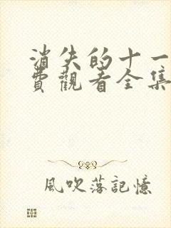 消失的十一层免费观看全集完整版