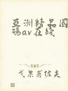亚洲精品国产乱码av在线