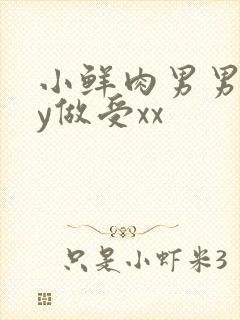 小鲜肉男男gay做受xx