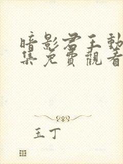 暗影君王动漫全集免费观看