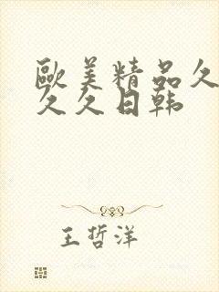 欧美精品久久久久久日韩