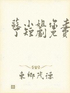 苏小姐你老公掉了短剧免费观看