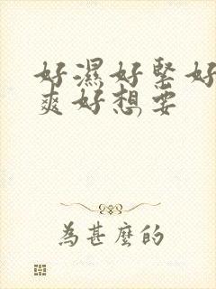 好湿好紧好大好爽好想要