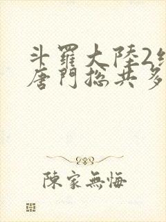 斗罗大陆2绝世唐门总共多少集