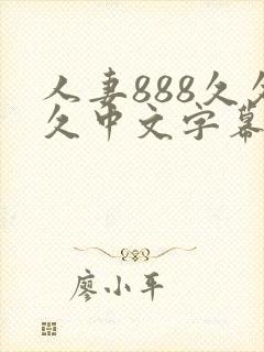 人妻888久久久中文字幕