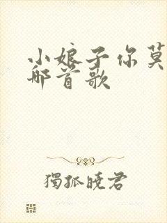 小娘子你莫愁是哪首歌