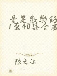 爱是欢乐的源泉1至40集全剧