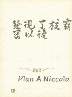 发现了校霸的秘密以后封面