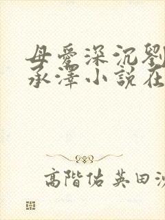 母爱深沉刘岚刘承泽小说在线阅读封面