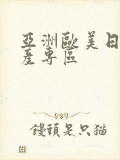 亚洲欧美日韩国产专区