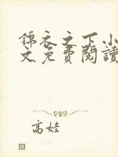 锦衣之下小说全文免费阅读无弹窗