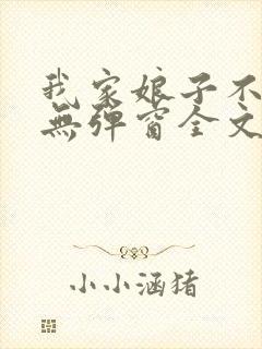 我家娘子不对劲无弹窗全文免费阅读