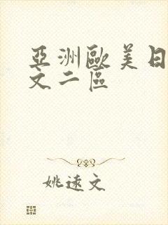 亚洲欧美日韩中文二区