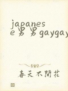 japanese男男gaygay呻吟