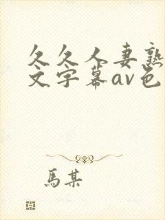 久久人妻熟女中文字幕av色封面