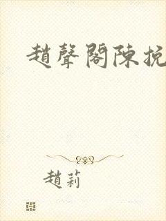 赵声阁陈挽小说