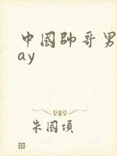 中国帅哥男男gay