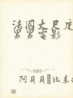 法国大尺度全肉男男电影