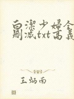 白洁少妇全文无删减txt高义