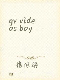 gv videos boy封面