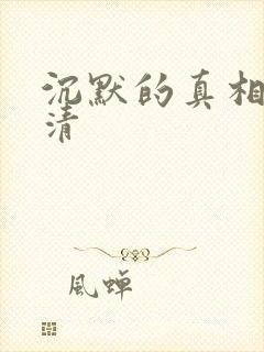 沉默的真相 高清