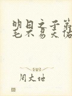 明日之子第一季毛不易天佑封面