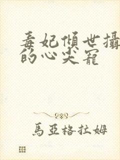 毒妃倾世摄政王的心尖宠