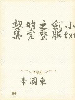 黎明之剑小说全集完整版txt