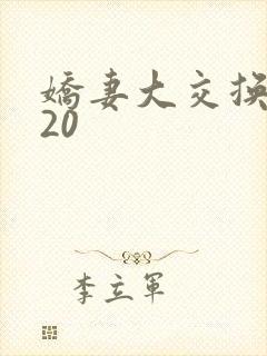 娇妻大交换1一20封面