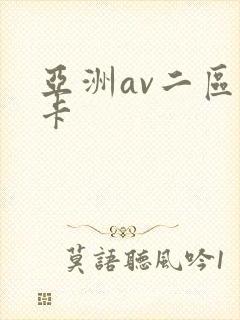 亚洲av二区不卡