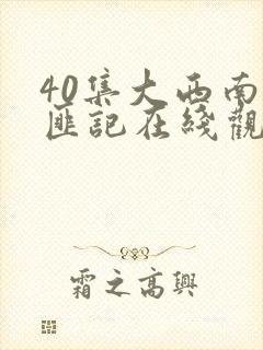 40集大西南剿匪记在线观看