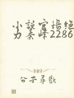 小说官场绝对权力秦峰2286章免费阅读封面