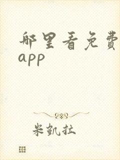 哪里看免费小说app