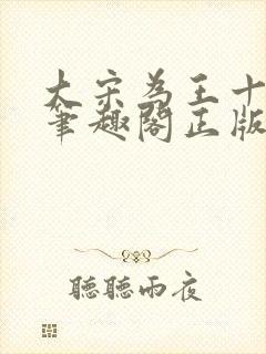 大宋为王十三年笔趣阁正版