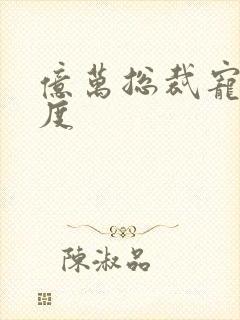 亿万总裁宠妻无度