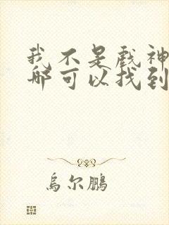 我不是戏神小说哪可以找到