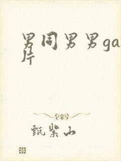 男同男男gay片封面