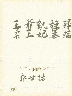 王爷凯旋归来温柔王妃暴病而亡封面