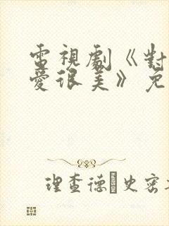 电视剧《对你的爱很美》免费观看