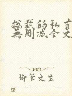 总裁的私有宝贝无删减全文阅读