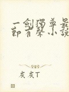 一剑独尊最新章节有声小说